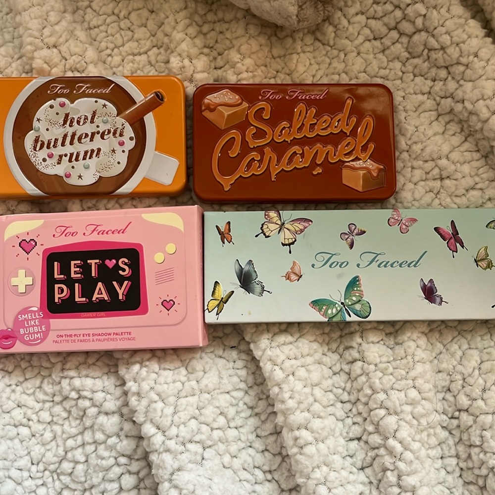 4 x Too Faced Lot eye shadow palettes